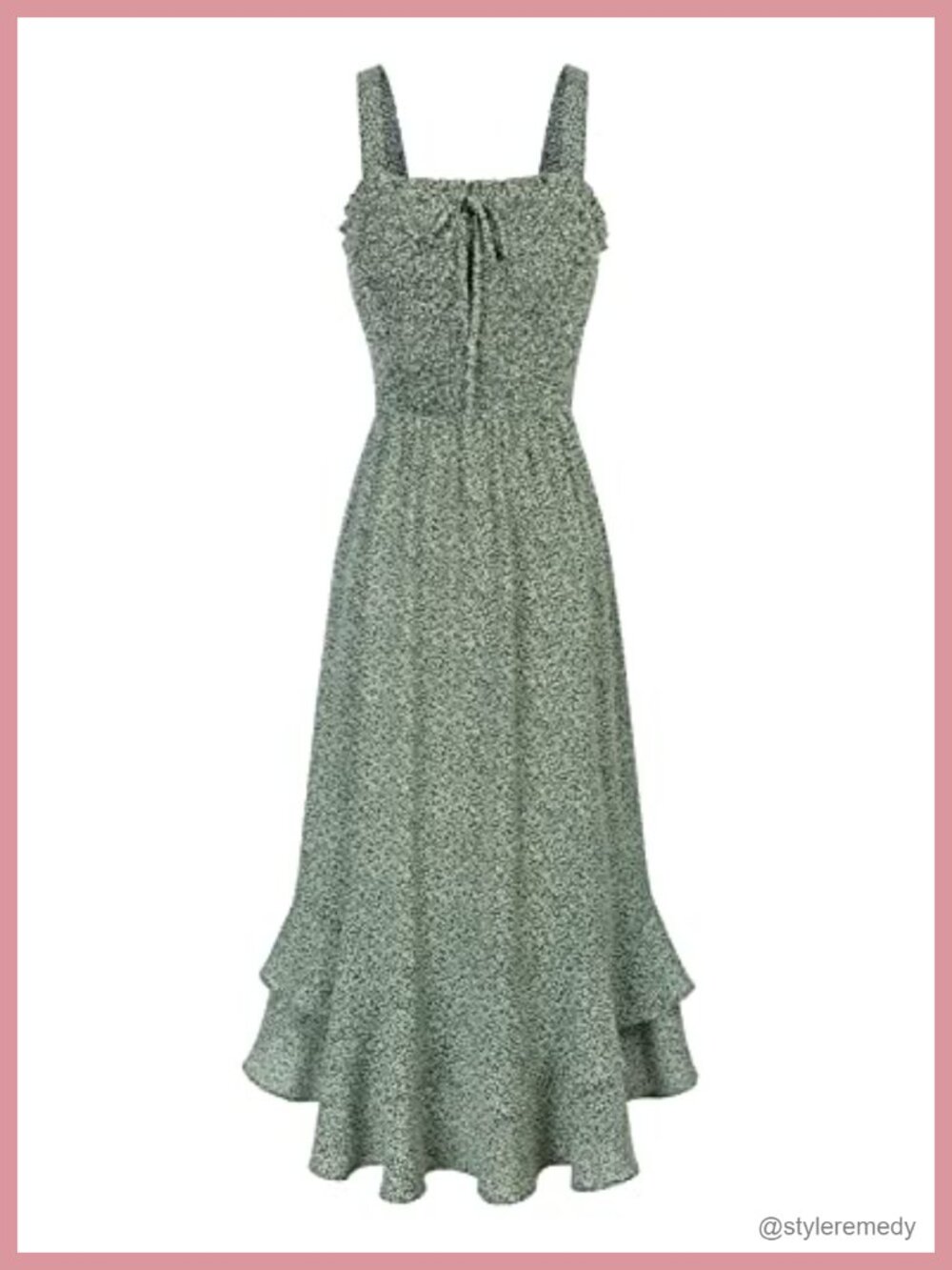 Women's Floral Boho Strappy Maxi Dress Smocked Open Back Tiered Ruffle